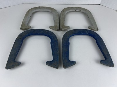 Lot 4 Vintage American Professional Horseshoes Official Steel Horseshoe Set