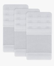 Tobfit 3 Pack White Bra Extenders For 3 Hook Bras BNIP