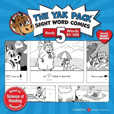 The Yak Pack: Sight Word Stories: Book 5: Comic Books to Practice Reading Do...