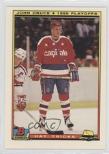 1990-91 Bowman Hat Tricks Glossy John Druce #16 0a6