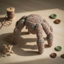 Rocky Crochet Plush Project Hail Mary Keychain Sci-Fi Fan Gift Amigurumi Spider