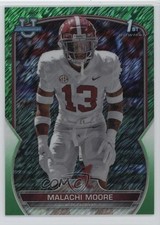2022 Bowman U Chrome Green Shimmer Refractor 84/99 Malachi Moore #74 3hd