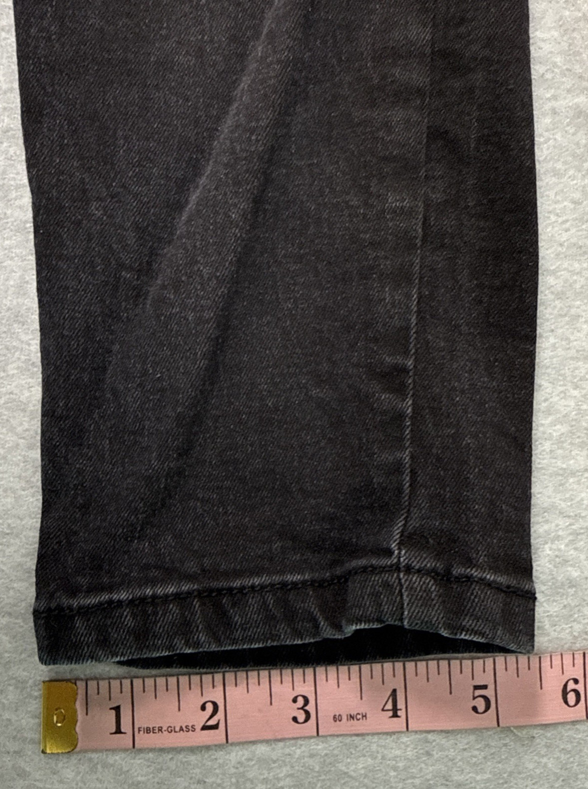 BooHoo Man Men Black Wash Denim Distressed Cargo Jeans Size 32S ButtonFly PreOwn