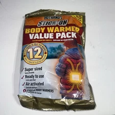 8 HotHands Stick - On Body Warmer 12 Hours Heat Per Warmer!!! Exp 10/27+