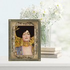 Art Nouveau Face Of Judith By Klimt Antique Image Cotton Fabric Block Applique — photo 2