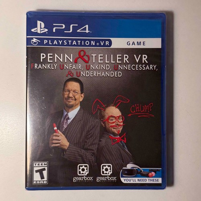 #ad Penn amp; Teller VR PS4 PSVR Sony PlayStation VR Lot #6 NEW $45.57