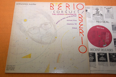 Berio conducts Berio Chemins IV, Linea US Ed1 RCA Red Seal Stereo 70s NM