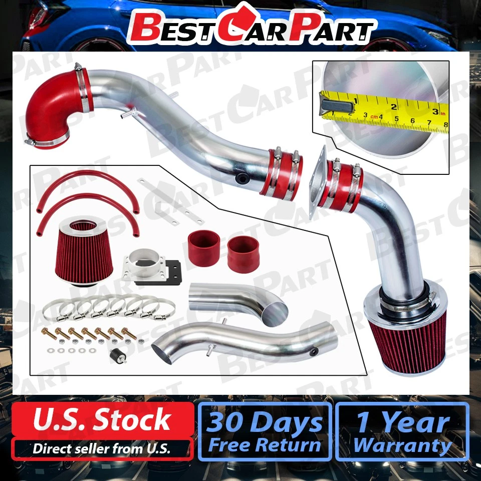 BCP ROJO 2001 2002 2003 Escort ZX2 2,0 L L4 AT/MT admisión de aire frío + filtro Foto 2 de 4