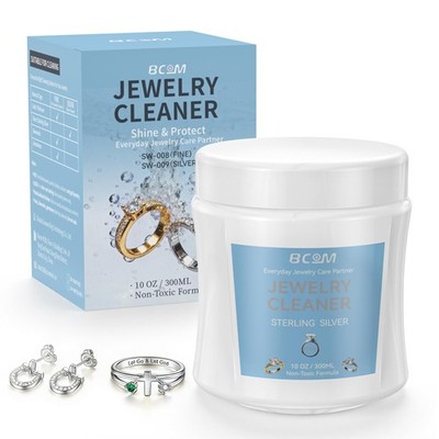 Jewelry Cleaner, Ring Cleaner Gentle Solution Restores Shine & Brilliance for...