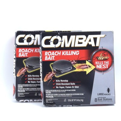 2x Roach Killing Bait 8 Large Bait Station Kills the Nest Child-Resistant