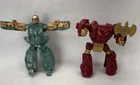 2 Vintage 1986 GoBots Rock Lords : Boulder & Brimstone w/ Weapon, Tonka
