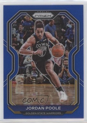 2020-21 Panini Prizm Blue Prizm 65/199 Jordan Poole #147 0u5r