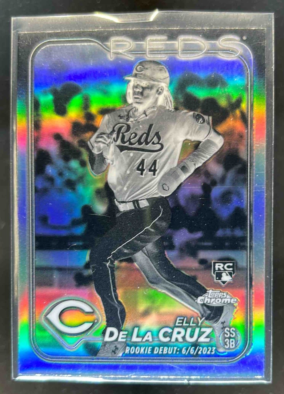 2024 Topps Chrome Update Elly De La Cruz RC Negative Refractor #USC150 Reds