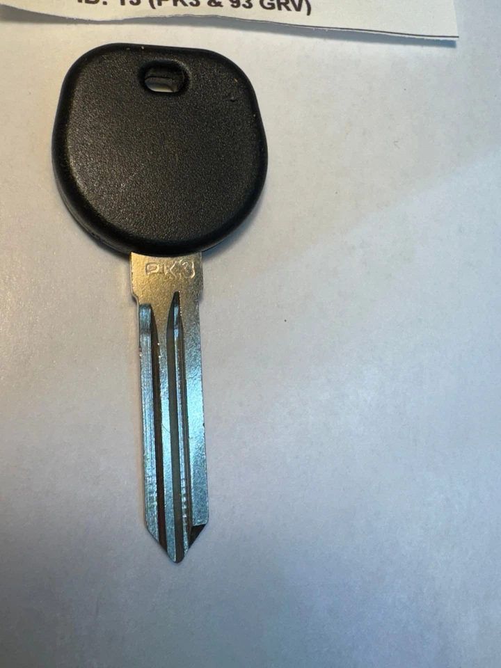 NEW for Chevy Uplander 2005 Car Ignition PK3 id 13 TRANSPONDER Chip KEY 93 GRV - Image 3 of 4