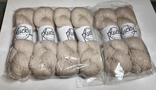 Plucky Knitter Cozy Yarn in Color Powdered Sugar (off-white) 6 Skeins Superwash