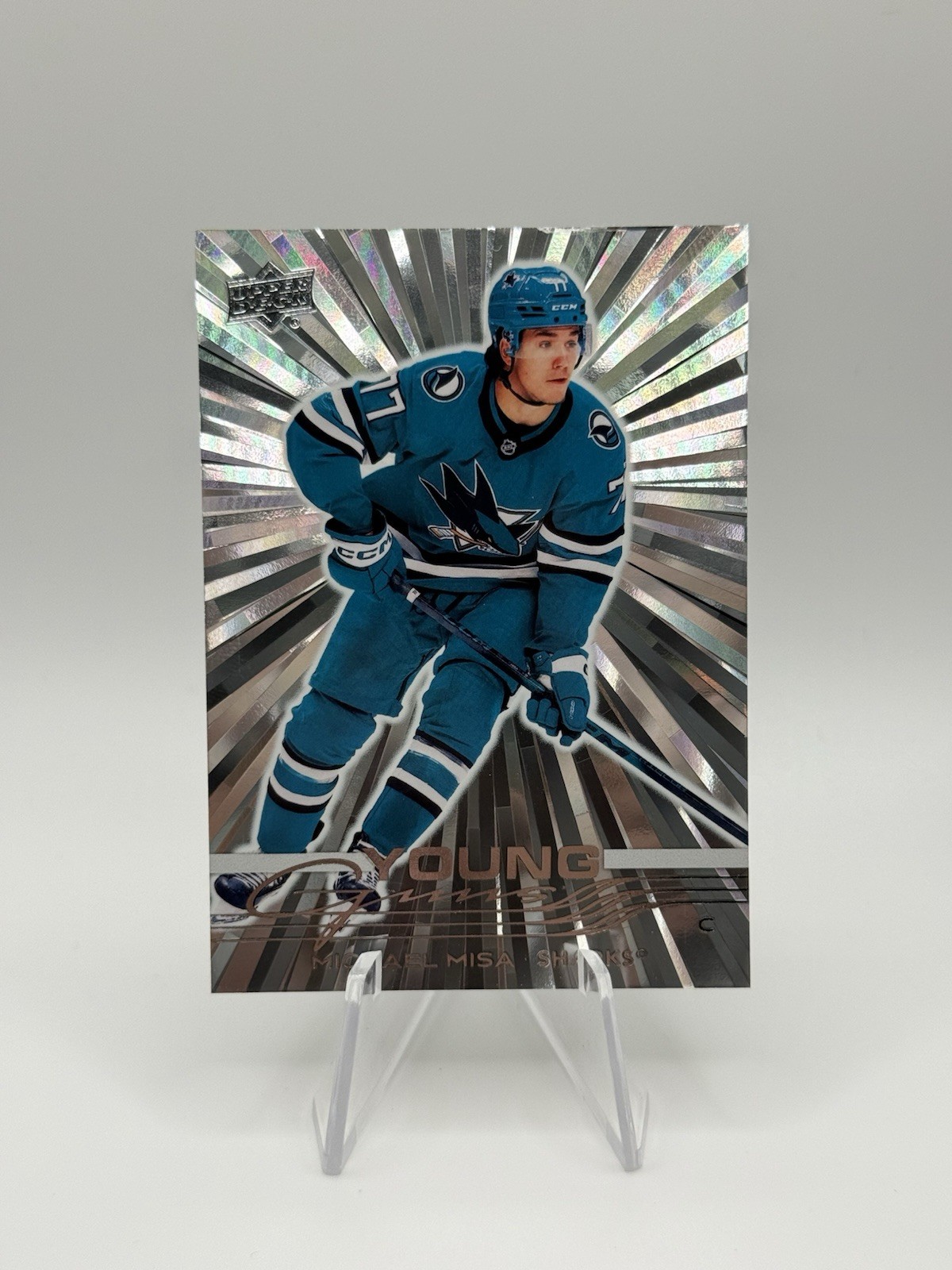 2025-26 Upper Deck - Michael Misa Young Guns Outburst RC #487 SJ Sharks
