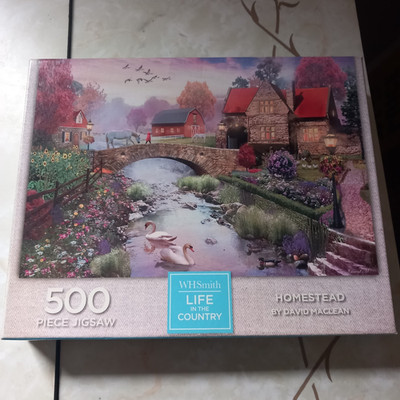 Puzzle WHSmith Leben auf dem Land Gehöft 500 Teile vollständig
