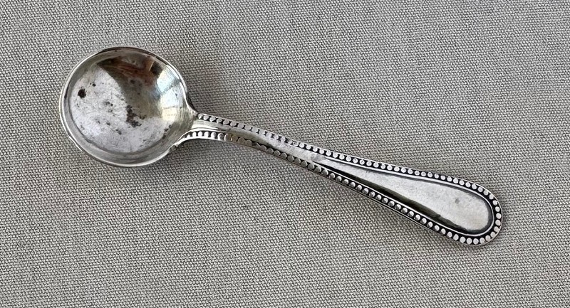 Vintage Birmingham, England Sterling Silver Salt Spoon;A767