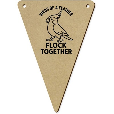 5 x 140 mm Wimpelfahnen ''Vögel einer Federherde zusammen'' (BN00091194)