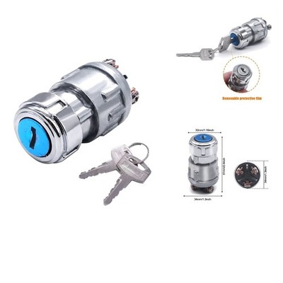 12V Ignition Switch with Keys - Easy 3-Position Operation For universal vehicle