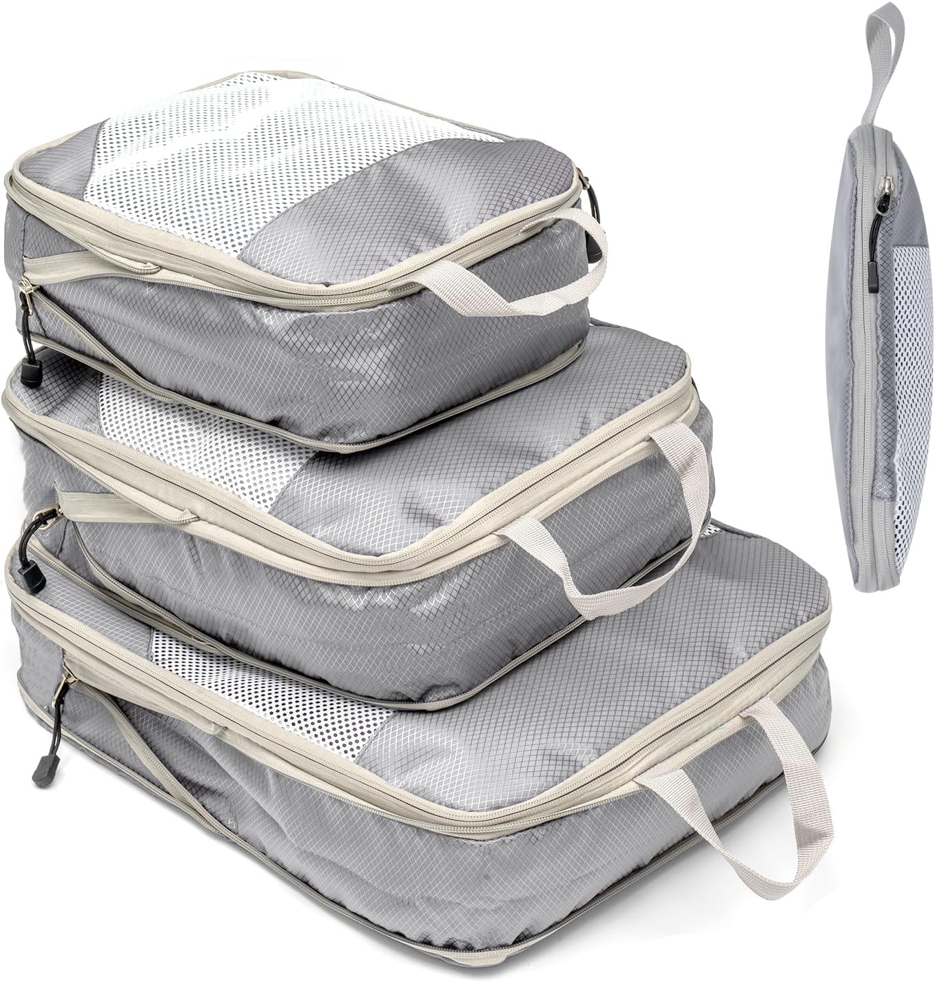 BillyBath Suitcase Organiser Packing Cubes Set, Waterproof, Compression, Nylon,