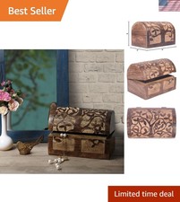 Wooden Tree of Life Jewelry Box Trinket Holder Gift Storage Decor