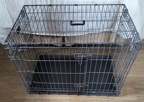 Puppy Apartment Dog Potty Training Crate Medium Size 36"x23"x25" Dogs 11-20lbs