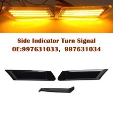 Smoked  Sequential Blinker Side Indicator Turn Signal für Porsche 987 997 911,