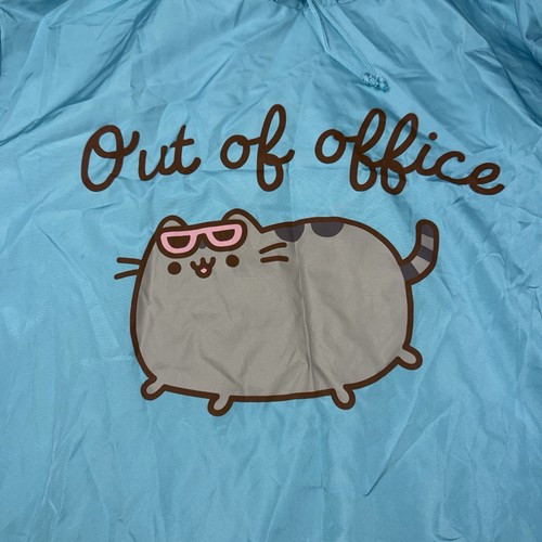 New w Tags 2019 Pusheen M Water resistant windbreaker jacket Blue - Picture 2 of 10