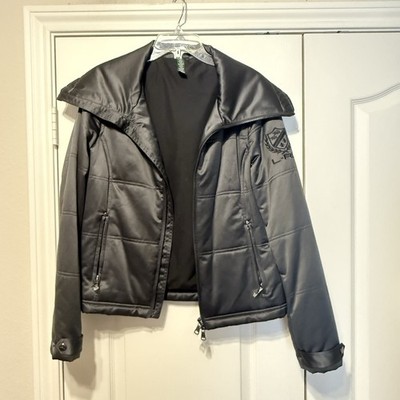 Women's Ralph Lauren Active Black Puffer Type Jacket Coat Sz Medium