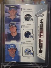 2002 Fleer Hot Prospects Hat Trick Drew Brees, Joey Harrington & Chris Redman 
