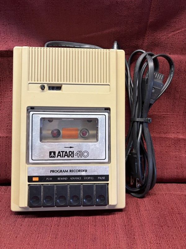Vintage Atari 410 Program Recorder for Atari Computer System 400 / 800 Untested