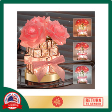 Valentine‘s Day Birthday Gifts for Her GF Girlfriend Wife,Flower Cordless Crysta