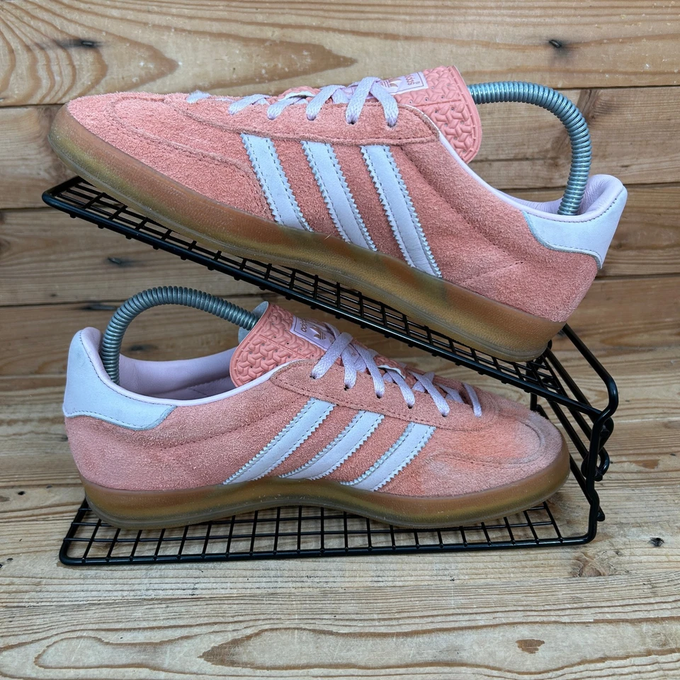 Adidas Trainers Womens Size UK 5 Gazelle Indoor Wonder Clay Originals Shoes - Image 2 of 4