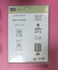 Stampin' Up Sale-A-Bration Designer Tee Rubber Stamp Set set of 10 BNIB