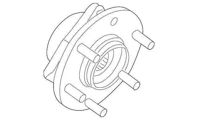 Genuine Nissan Frontier Xterra Pathfinder 4WD Front Wheel Hub Bearing - Image 2 of 4