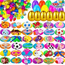 100 PCS Prefilled Easter Eggs with Toys Inside, Easter Egg Fillers, Easter Eg...