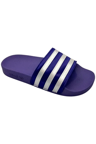 Adidas Sandalo Donna Adilette Slides Magic Lilac Bianco Viola Rush