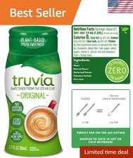 Zero-Calorie Liquid Stevia Sweetener, Flavor, 2.7 Fl Oz - Keto Friendly