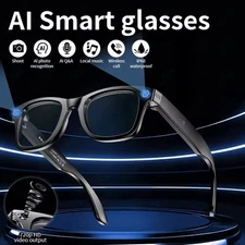 AI Smart Glasses – 12H Music, ChatGPT, 2H Video, 7D Standby, IP65 Waterproof