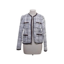 Zara Basic, Blazer, Größe: M, Weiß/Blau/Schwarz/Rot, Glencheck, Tweed #SK7