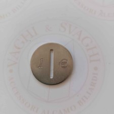 MASCHERINA PER GETTONIERA IN ALLUMINIO GARLANDO PER MONETE DA € 1,00 ( 2A4-194)