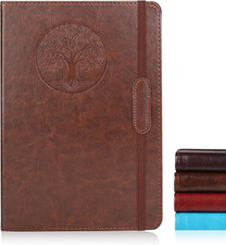 Journal for Women Men, Lined Journaling Notebooks A5 5.7X 8.3 In, Hardcover Leat