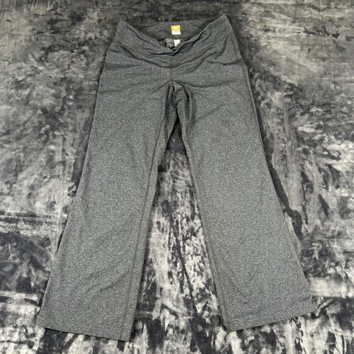 Lucy Yoga Pants Womens L Short Gray Powermax Wide Leg Athletic Trousers