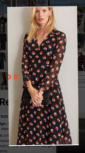 Karen Millen Colour Pop Midi Wrap Dress US 8 UK 12