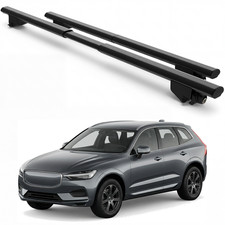 For Volvo Xc60 2018-2026 Roof Rack Cross Bars Black Aluminum Pair