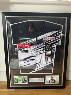 Gian Van Veen Signed World Championship Edition Darts Shirt Deluxe Framed