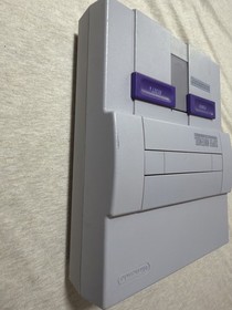 Super Nintendo SNES Home Console SNS-001 Gray With Controller