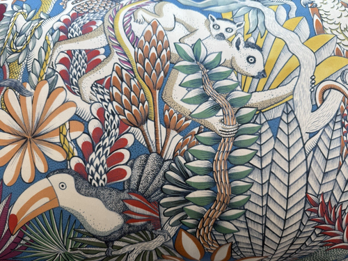 Hermès x Dedar “Animaux Camouflés” Fabric Custom Pillow 18x28 – Schumacher Linen - Picture 3 of 10