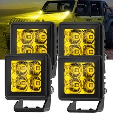 4Pcs AUXBEAM 2" LED Work Light Bar Amber Pods Offroad Fog Lamp Pickup ATV Truck